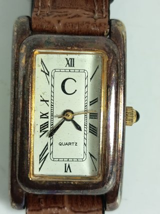 Reloj Cortefiel Vintage Cuero Pila Nueva