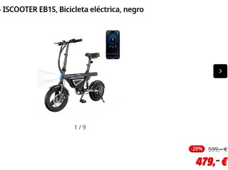 Bicicleta Eléctrica Plegable E-Bike EB1S
