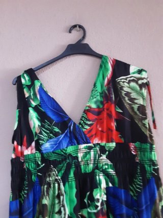 Vestido largo estampado floral