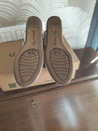 Sandalias cuña Unisa T.38 Blancas