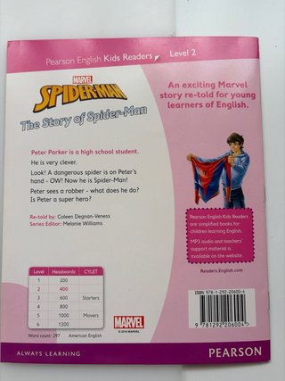 Pearson English Kids Readers Level 2: Marvel Sp...