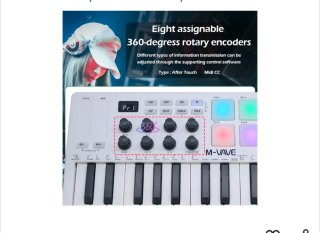 Teclado M-VAVE con Pads y Botones