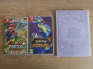 Juegos Switch: Pokémon Purpura + Mario Party