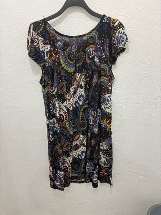 Bata señora estampada talla XL