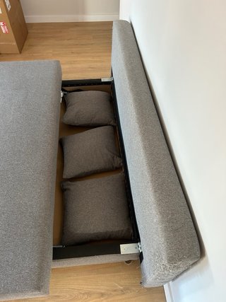 Divano letto IKEA ASARUM grigio con cassetto