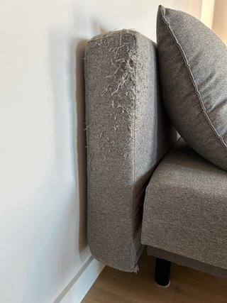 Divano letto IKEA ASARUM grigio con cassetto