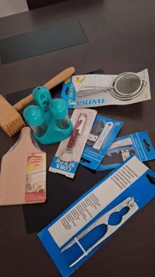 Lote Accesorios Cocina: Molinillo, Tabla, etc.