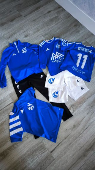 Equipación CF Valdebebas Adidas Azul