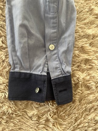 Camisa Massimo Dutti Azul Hombre