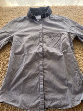 Camisa Massimo Dutti Azul Hombre