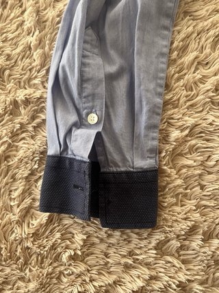 Camisa Massimo Dutti Azul Hombre