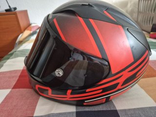 Casco LS2 Rojo y Negro
