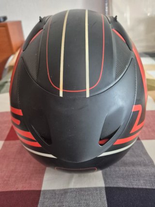 Casco LS2 Rojo y Negro