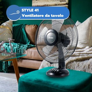 Ventilador Ardes Negro