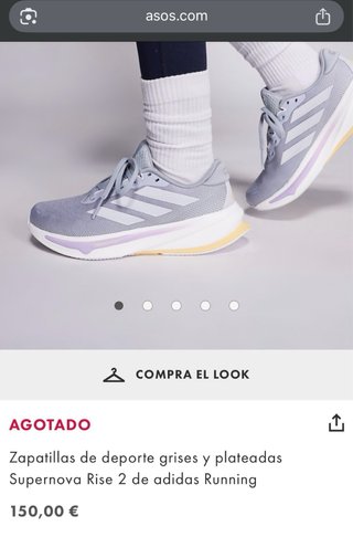 Adidas Supernova Rise 2 Gris Morado