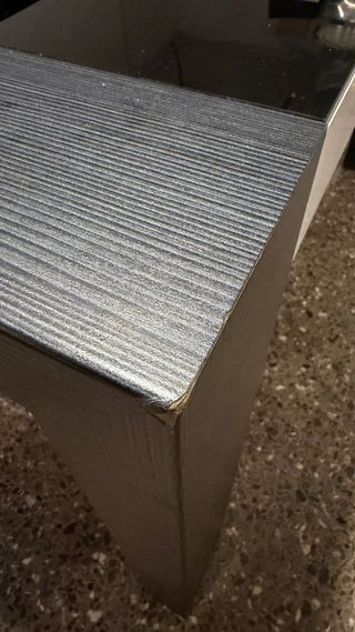 Mesa extensible cristal y madera