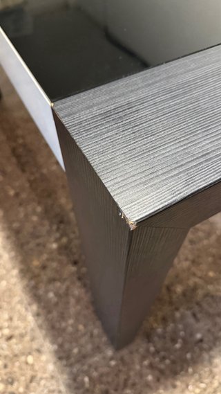 Mesa extensible cristal y madera