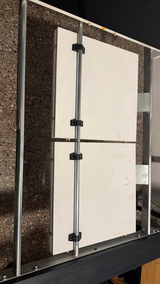 Mesa extensible cristal y madera