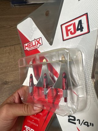 2 Paquetes Helix Broadheads FJ4 150gr 2 1/4”