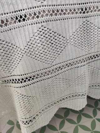 Colcha Crochet Hecha a Mano
