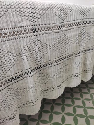Colcha Crochet Hecha a Mano