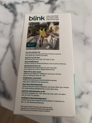 Videotimbre Blink Video Doorbell nuevo