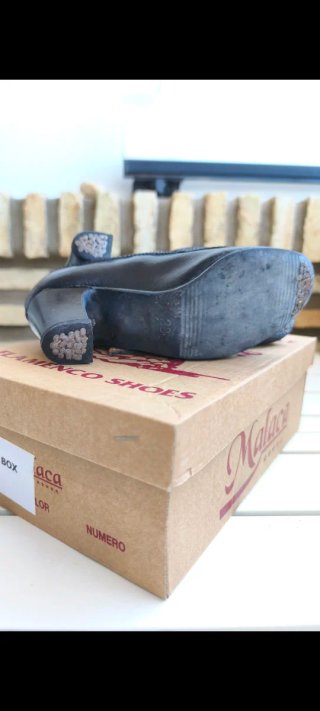 Zapatos de baile flamenco Malaca negros número 28.