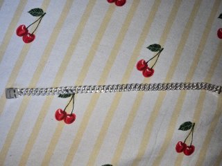 Pulsera de cadena cubana de pavé de pandora plata