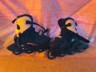 Patines en línea negros talla 30-38