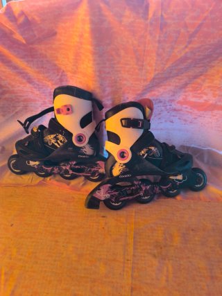 Patines en línea negros talla 30-38