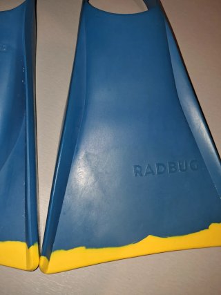 Aletas Bodyboard Talla 34-35 Azul/Amarillo