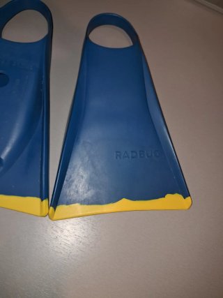 Aletas Bodyboard Talla 34-35 Azul/Amarillo