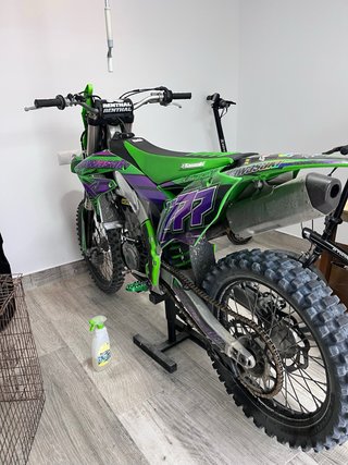 Kawasaki 450cc Motocross Verde/Morado