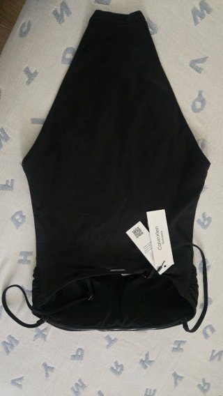 Bañador Negro Calvin Klein Mujer