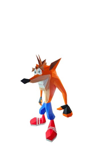 Crash Bandicoot Low Poly XXL - 1 Metro
