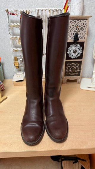 Botas de montar piel marrón