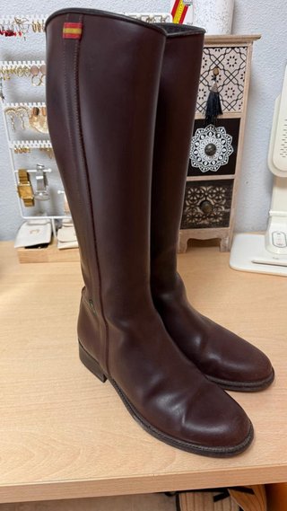 Botas de montar piel marrón