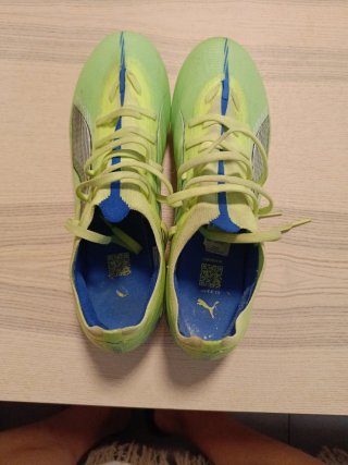 Botas de fútbol Puma ultra verdes/amarillas