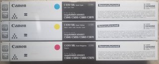 Canon C-EXV 58L Cyan Yellow Magenta Remanufactured
