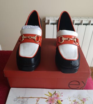 Mocasines Tacón Plataforma Talla 37