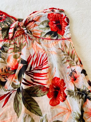 Top Stradivarius floral multicolor