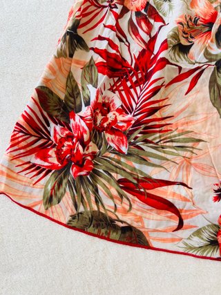Top Stradivarius floral multicolor