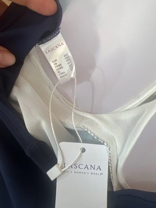 Bañador LASCANA floral azul y rosa