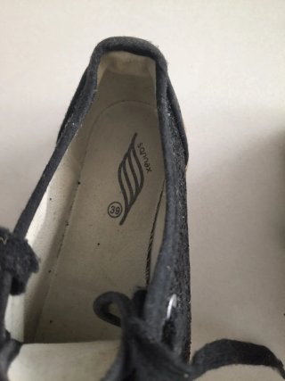 Zapatillas esparto mujer negras