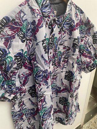 Camisa Hawaiana Estampada Talla 3XL