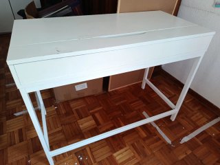 Escritorio Ikea Alex Blanco y Madera, 100x 48.