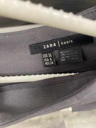 Falda Zara gris talla 38