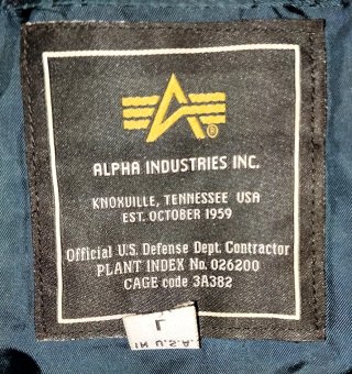 Chaqueta Alpha Industries Talla L