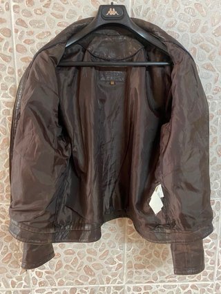 Giacca biker vintage 100% vera pelle di agnello
