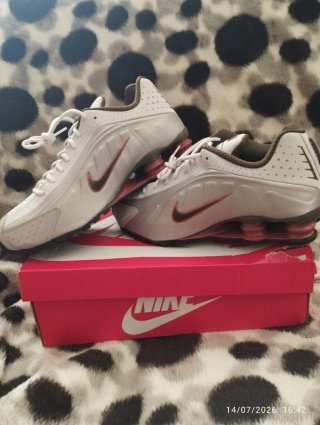 Nike Shox 45 Muelles Plata/Blanco acepto cambios